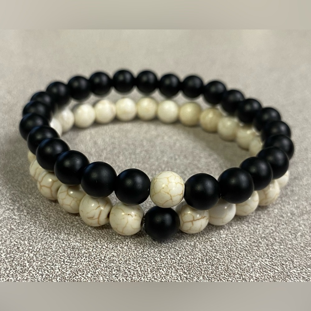 Ebony/ivory bracelet collection